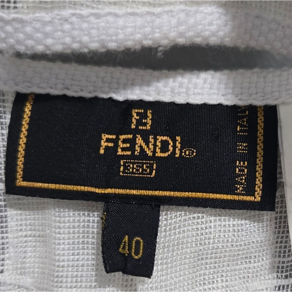 🐢 Fendi Pleated Linen Skirt Size 8. Like New! Guaranteed Authentic!!